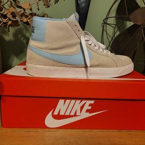 NIKE SB ZOOM BLAZER MID SZ 13 PHOTON DUST GREY PSYCHIC BLUE 864349-008